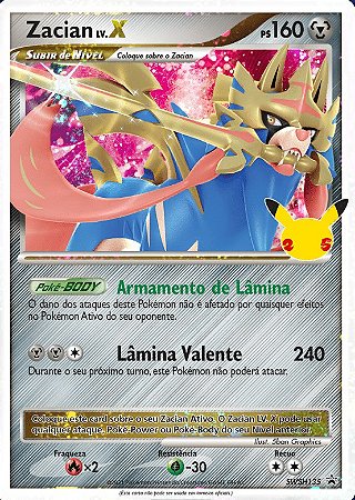 Zacian-V (138/202) - Carta Avulsa Pokemon - Planeta Nerd-Geek