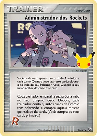 Administrador dos Rockets / Rocket's Admin. (012/25) [86/109] - Carta Avulsa Pokemon