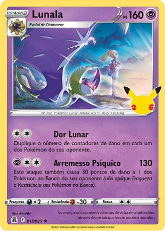 Lunala (015/25) - Carta Avulsa Pokemon