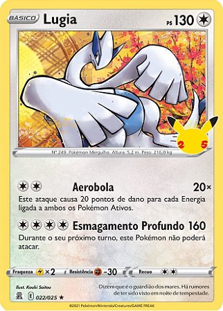 Pokemon Baralho de batalha Lendário Lugia : : Brinquedos e  Jogos