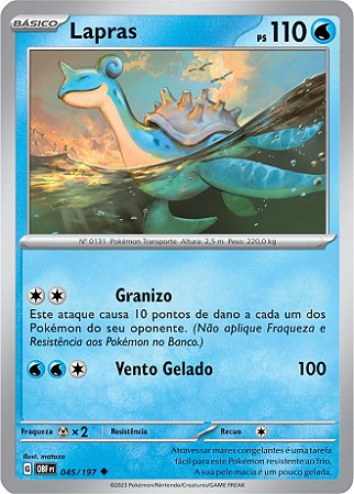 Lapras (45/197) REV FOIL - Carta Avulsa Pokemon
