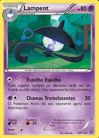 Lampent (49/114) - Carta Avulsa Pokemon