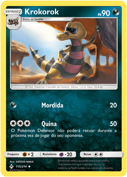 Krokorok (115/214) - Carta Avulsa Pokemon