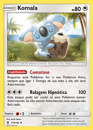 Komala (114/145) - Carta Avulsa Pokemon