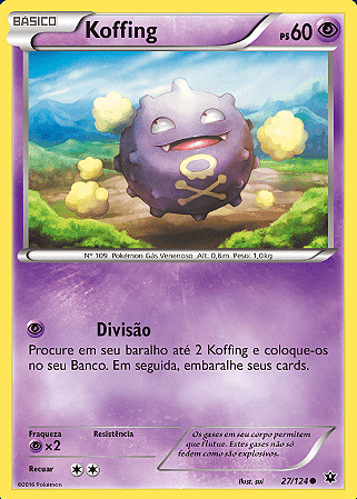 Koffing (27/124) - Carta Avulsa Pokemon