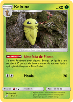 Kakuna (4/181) - Carta Avulsa Pokemon