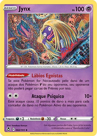 Jynx (062/195) - Carta Avulsa Pokemon