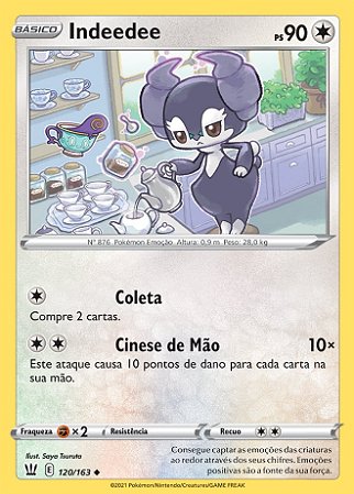 Indeedee (120/163) - Carta Avulsa Pokemon