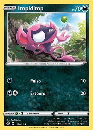 Impidimp (123/192) REV FOIL - Carta Avulsa Pokemon