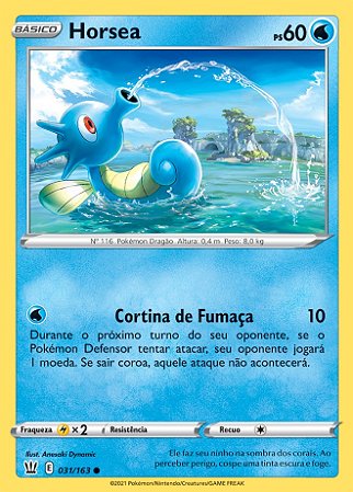 Horsea (31/163) - Carta Avulsa Pokemon