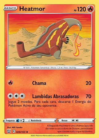 Heatmor (26/163) - Carta Avulsa Pokemon