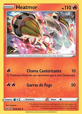 Heatmor (26/202) - Carta Avulsa Pokemon