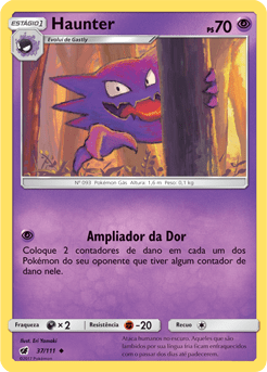 Haunter (37/111) REV FOIL - Carta Avulsa Pokemon