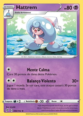 Hattrem (84/192) REV FOIL - Carta Avulsa Pokemon