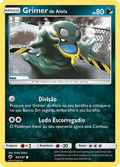 Grimer de Alola / Alolan Grimer (83/147) - Carta Avulsa Pokemon
