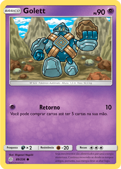 Golett (89/236) - Carta Avulsa Pokemon