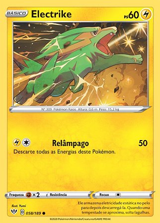 Electrike (58/189) REV FOIL - Carta Avulsa Pokemon