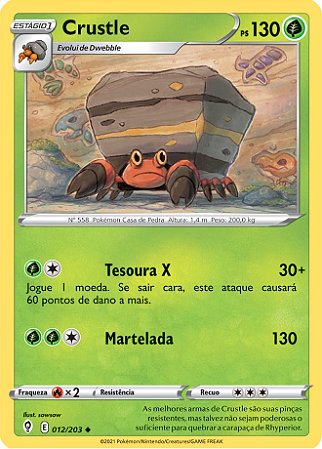 Crustle (12/203) - Carta Avulsa Pokemon