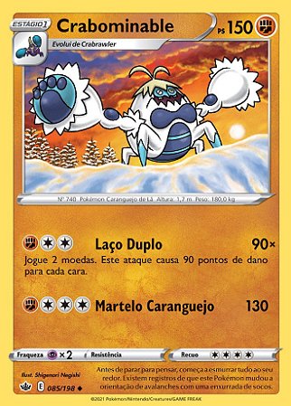 Crabominable (085/198) - Carta Avulsa Pokemon