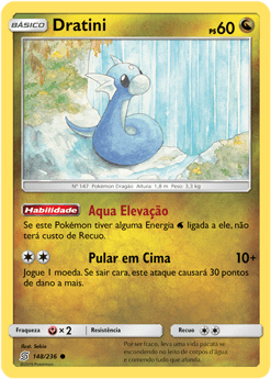 Dratini (148/236) - Carta Avulsa Pokemon