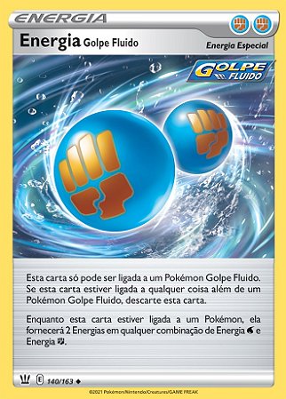 Energia Golpe Fluido / Rapid Strike Energy (140/163) - Carta Avulsa Pokemon