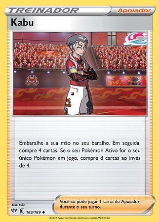 Kabu (163/189) - Carta Avulsa Pokemon