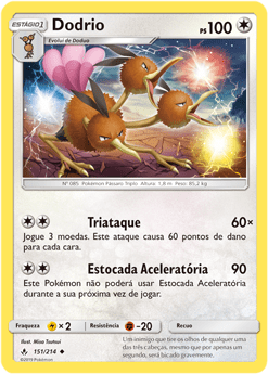 Dodrio (151/214) - Carta Avulsa Pokemon