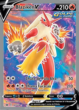 Blaziken-V (161/198) - Carta Avulsa Pokemon