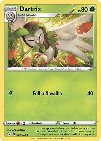 Dartrix (7/72) - Carta Avulsa Pokemon