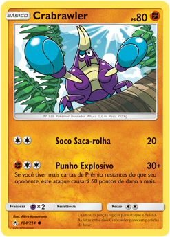 Crabrawler (104/214) - Carta Avulsa Pokemon