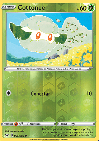 Cottonee (5/202) REV FOIL - Carta Avulsa Pokemon