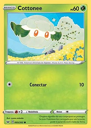 Cottonee (5/202) - Carta Avulsa Pokemon