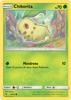 Chikorita (6/214) - Carta Avulsa Pokemon