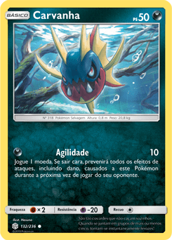 Carvanha (132/236) - Carta Avulsa Pokemon