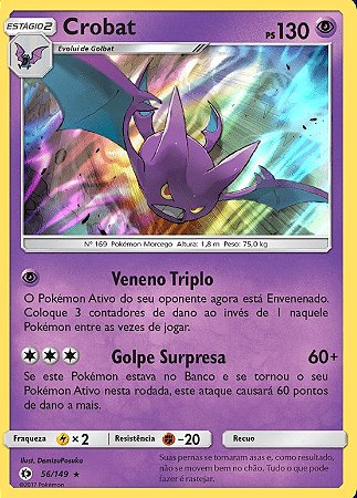 Crobat (56/149) FOIL - Carta Avulsa Pokemon