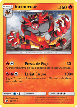 Incineroar (26/149) - Carta Avulsa Pokemon