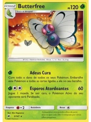 Butterfree (3/147) - Carta Avulsa Pokemon