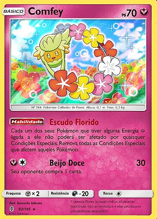 Comfey (93/145) FOIL - Carta Avulsa Pokemon