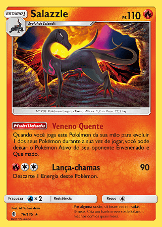 Salazzle (16/145) - Carta Avulsa Pokemon