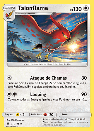 Talonflame (111/145) - Carta Avulsa Pokemon