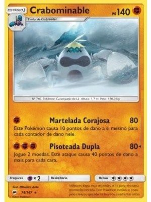 Crabominable (74/147) - Carta Avulsa Pokemon