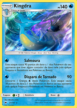 Kingdra (31/147) FOIL - Carta Avulsa Pokemon