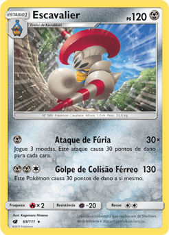 Escavalier (69/111) - Carta Avulsa Pokemon