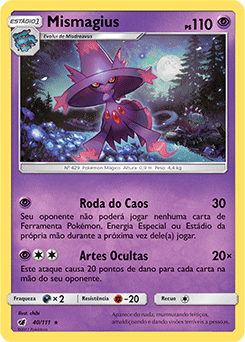 Mismagius (40/111) - Carta Avulsa Pokemon