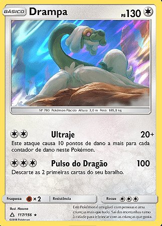 Drampa (117/156) FOIL - Carta Avulsa Pokemon