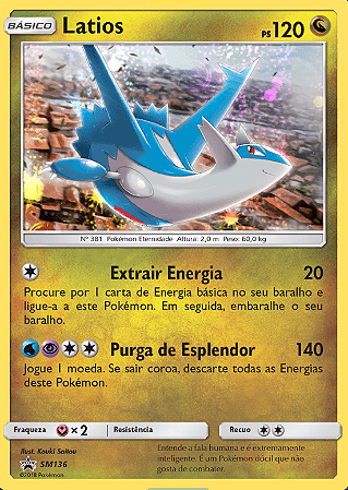 Latios (SM136) FOIL - Carta Avulsa Pokemon