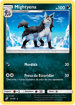 Mightyena (87/181) - Carta Avulsa Pokemon