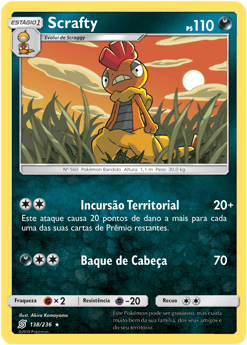 Scrafty (138/236) - Carta Avulsa Pokemon