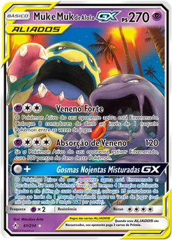 Muk e Muk de Alola GX (61/214) - Carta Avulsa Pokemon