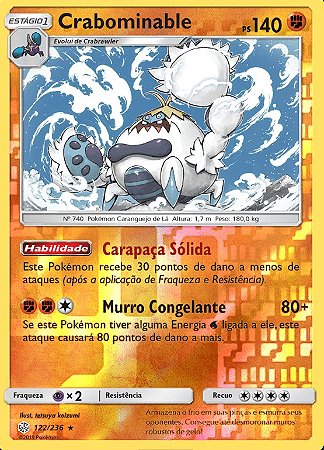 Klawf (122/198) FOIL - Carta Avulsa Pokemon - Planeta Nerd-Geek